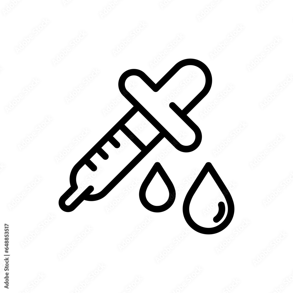Eyedropper Icon In Trendy Design Vector Editable Stroke Eyedropper Icon In Trendy Design Vector Editable Stroke