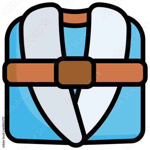BATHROBE filled outline icon,linear,outline,graphic,illustration