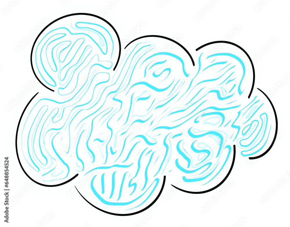 Drawing of Cloud B Drawing of Cloud B
