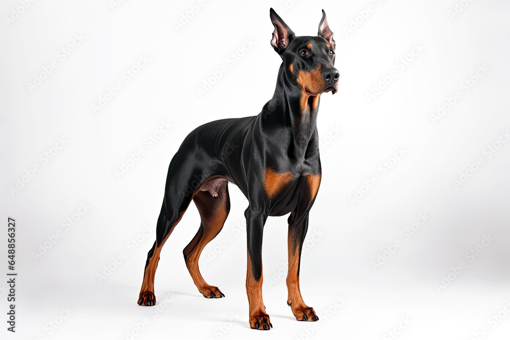 Portrait of a Doberman