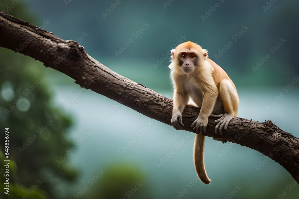 Fototapeta premium squirrel on the tree