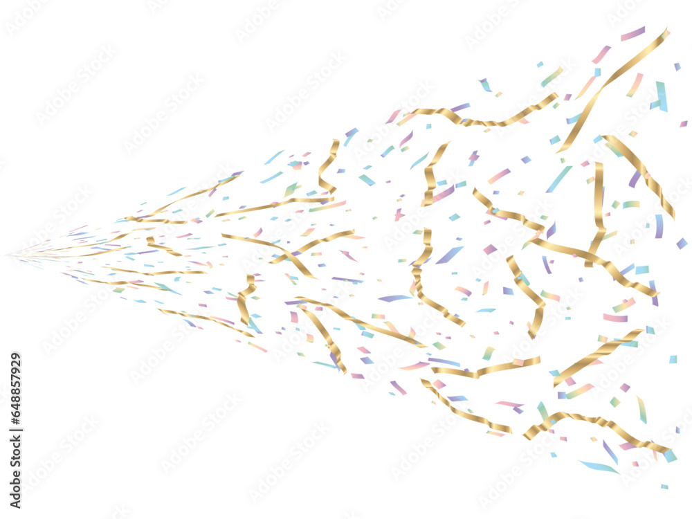 Fototapeta premium テープ吹雪06-8変:円横010