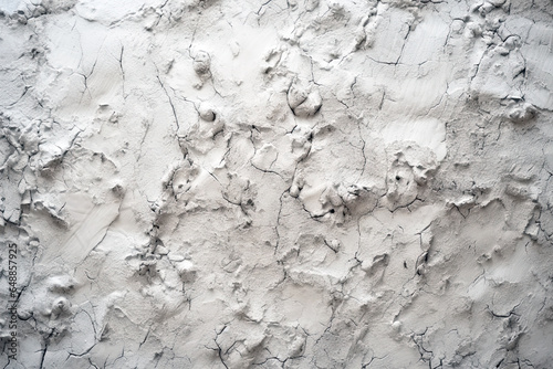 Rough white plaster on the wall