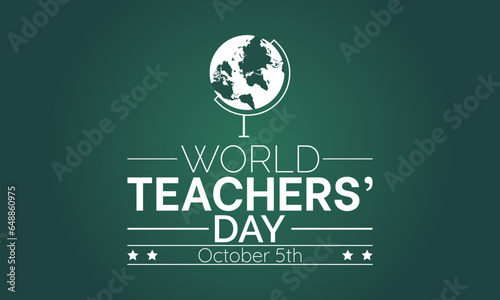 World Teachers Day Recognizes the Dedication, Innovation, and Transformative Influence of Teachers Worldwide. Vector Illustration Template.
