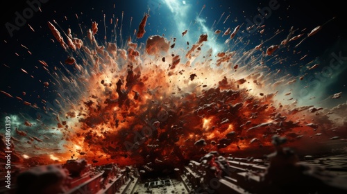 Witness the intensity of a high-speed action photo in a brilliantly lit baseball stadium.