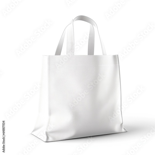 Eco friendly mock up of fabric tote cotton bag. Reduce reuse recycle, plastic free concept