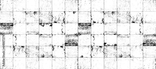 Rough, irregular texture composed of monochrome geometric elements. Overlay distressed grunge background. Abstract vector illustration. Isolated on white background. EPS10