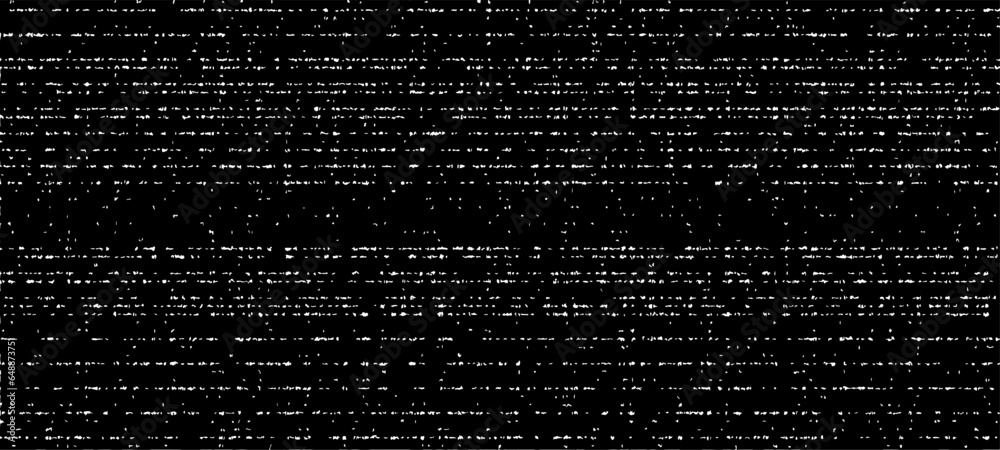 Obraz premium Vector fabric texture. Distressed texture of weaving fabric. Grunge background. Abstract halftone vector illustration. Overlay to create interesting effect and depth. Black isolated on white. EPS10.