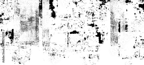 Wallpaper Mural Monochrome texture composed of irregular graphic elements. Distressed uneven grunge background. Abstract vector illustration. Overlay for interesting effect and depth. Isolated on white background. Torontodigital.ca