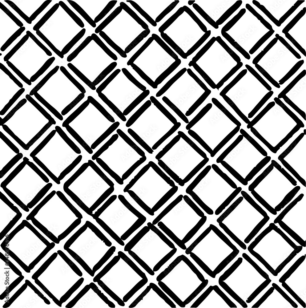 Fototapeta premium Rough texture. Broken plaster wall effect. Grunge worn damask pattern design. Distressed fabric texture. Overlay texture design. Vector illustration. Eps10.