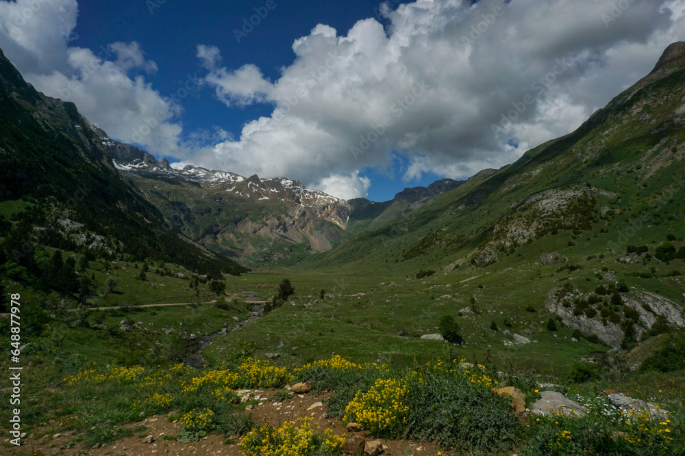 Valle de Otal in Bujaruelo valley in pyrenees