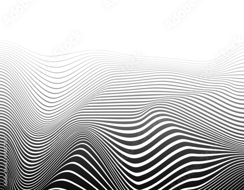 Abstract wave line background. Vector geometric background. Modern stylish texture. Abstract bg.
