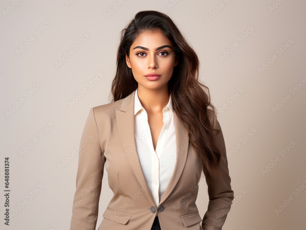 Indian Girl with Confident Business Look for Commercial Shoot Indian Girl with Confident Business Look for Commercial Shoot