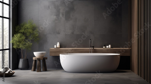 Grey bathroom for design  inspiration and ideas  Wooden
