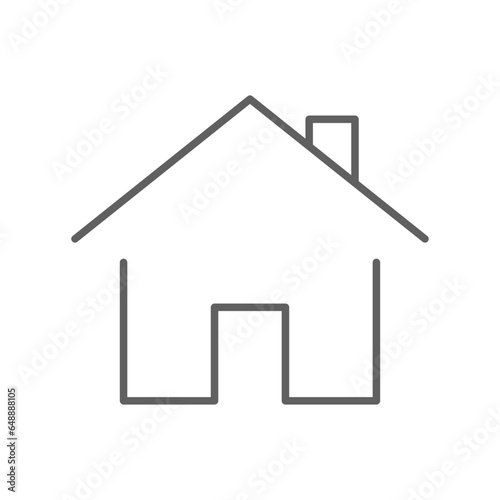small house icon. Elements of architecture for real estate concept. stay home logo. Home buying budget for mortgage outline style. editable stroke Vector illustration design on white background EPS 10