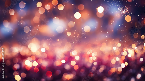 Christmas bokeh background, christmas bokeh stock videos & royalty-free footage. Generative Ai