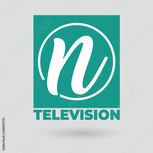 Professional TV Channel Logo Design Concept vector illustration 