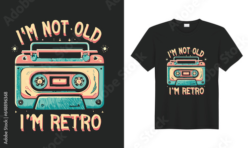 vintage inspired t shirt design Template