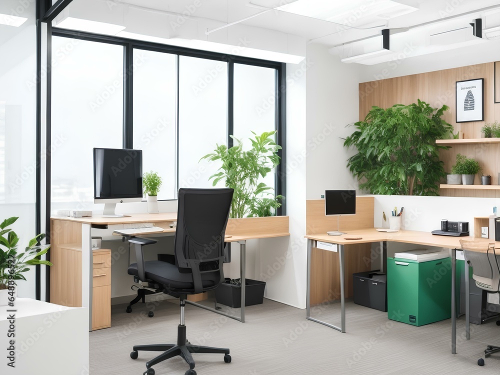 Fototapeta premium modern office interior with furniture