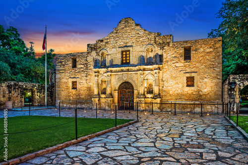 Murais de parede The Alamo in San Antonio, Texas, USA