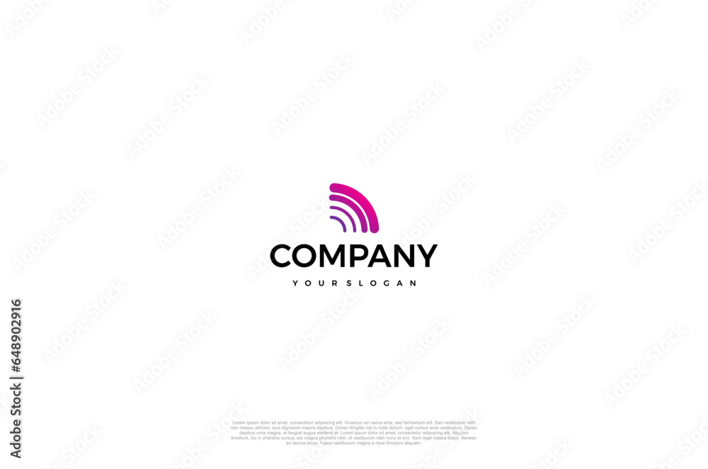 Wireless networking, wifi icon, symbol. logo design template
Wireless networking, wifi icon, symbol. logo design template