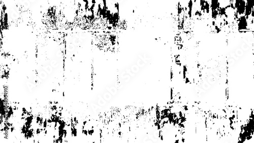 Grunge texture black and white rough vintage distress background. textures set stamp with grunge effect. Old damage Dirty grainy and scratches. Dust and scratches design  aged photo editor layer.