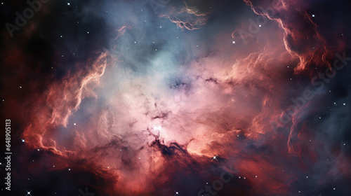 Beauty of a distant nebula within our galaxy, showcasing the wonders of deep space.. Generative AI.