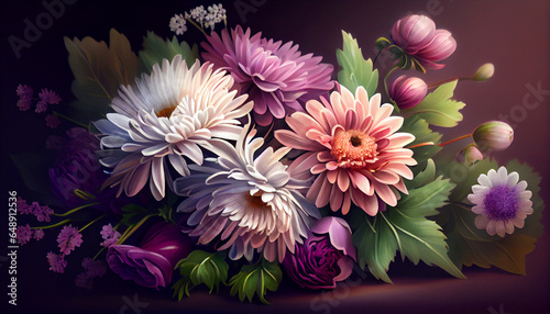 Wallpaper Mural colourful flowers Torontodigital.ca