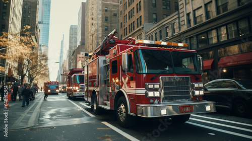 fire trucks