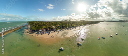 Imagem panorâmica da Praia dos Carneiros, estado de Pernambuco, Brasil photo