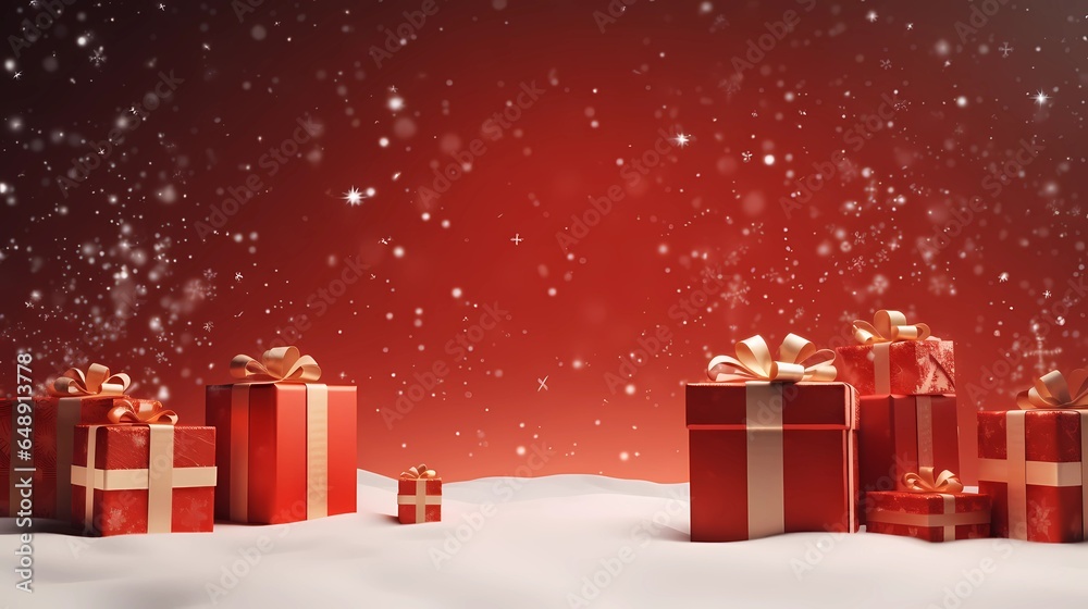 custom made wallpaper toronto digitalNew year background with gifts and snowflakes. Suitable for holiday-themed designs or any project that requires a touch of winter.