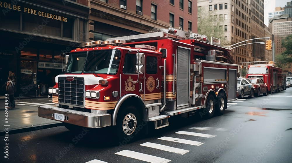 Fototapeta premium fire truck
