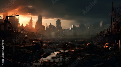 a post-apocalyptic city