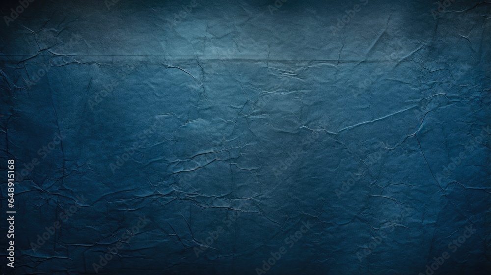 Detail of dark blue paper texture. Clean and blank sheet of textured material for samples and backgrounds - obrazy, fototapety, plakaty 