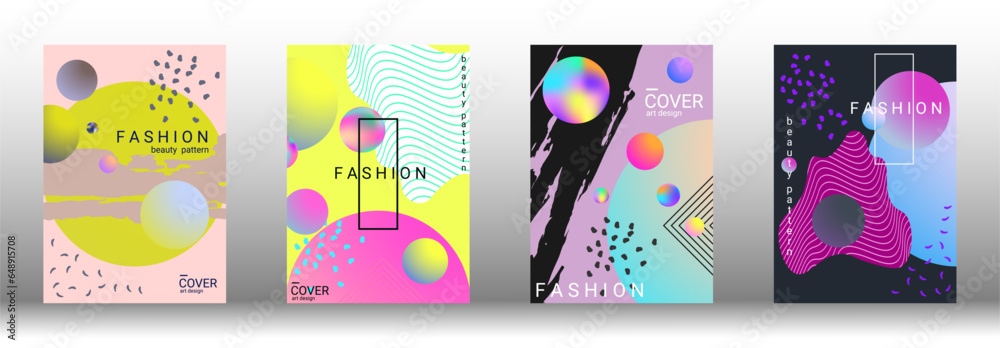Future futuristic template with abstract forms for banner design, poster, booklet, report, journal.