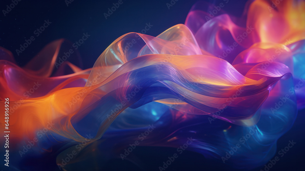 Fototapeta premium Abstract liquid art, fabric waves create a mesmerizing visual symphony.