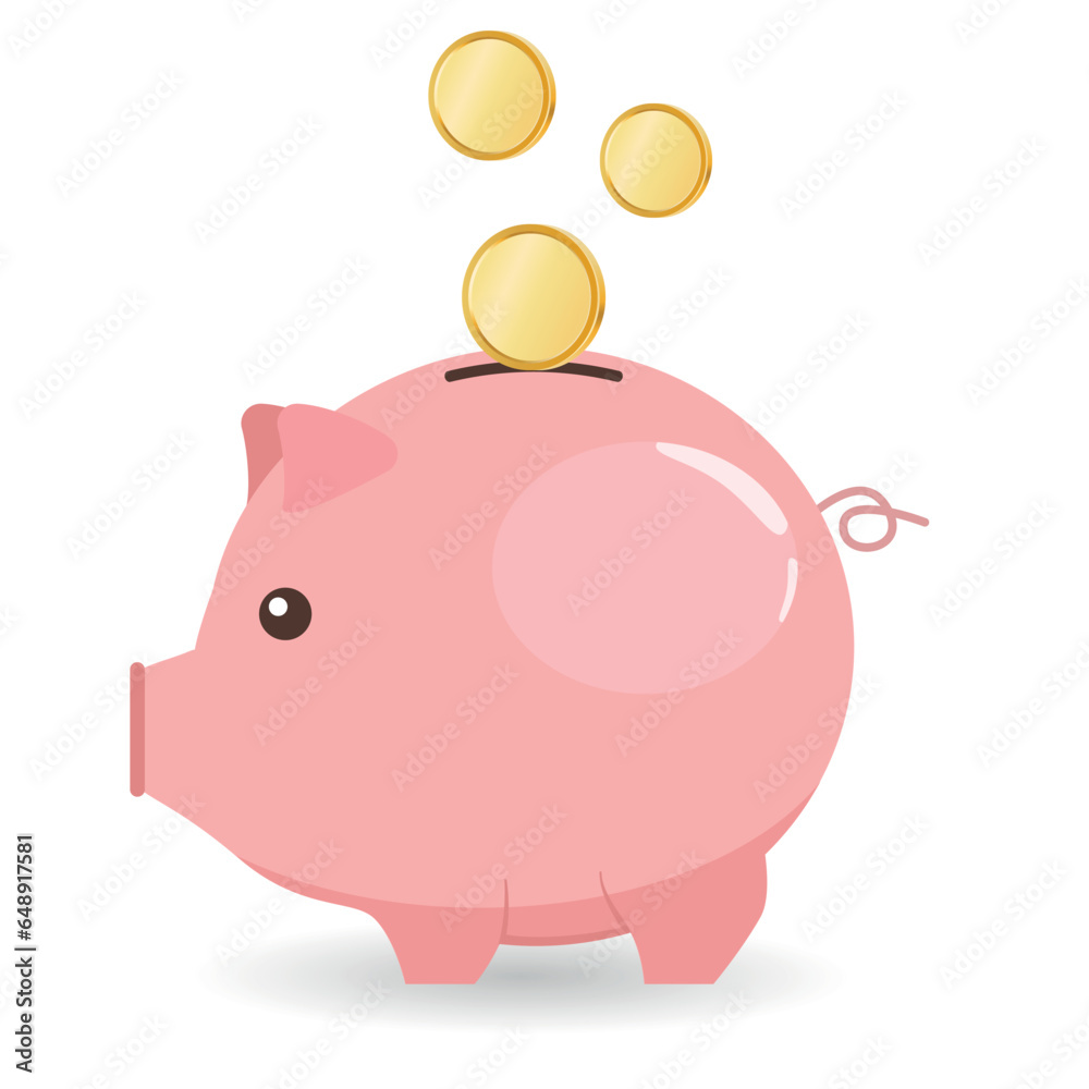 Sparschwein, Geld, Münzen, Gold - Icon, Symbol Sparschwein, Geld, Münzen, Gold - Icon, Symbol