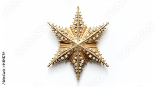 Star Decorations on White background, HD