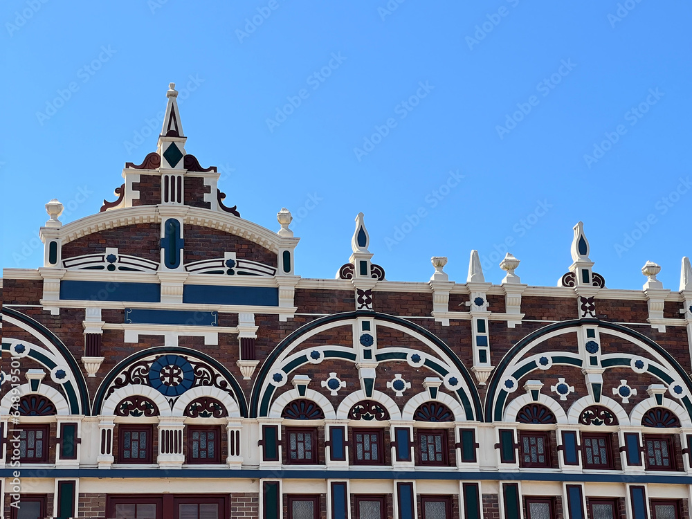 Architecture Vintage Modern Large Building Heritage Clear Blue Sky Beautiful Work City Urban in Australia America Company European London Tower Corporation Hotel Finance Travel Destination Background 