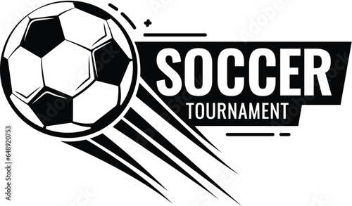 Soccer ball football tournament icons. Symbol or emblem. vector illustration