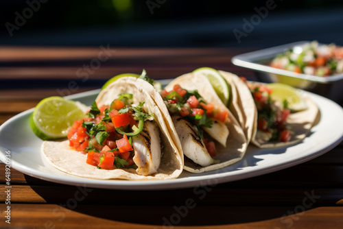 Mexican dish - grilled tacos.
