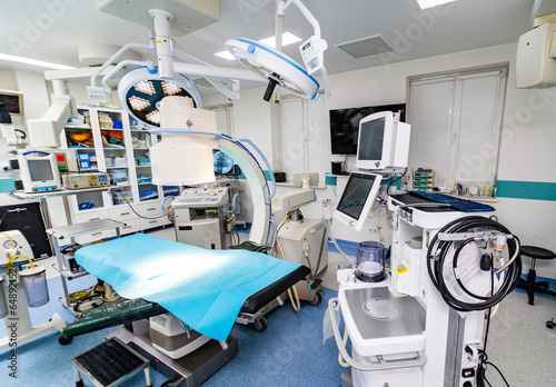 Fototapeta Naklejka Na Ścianę i Meble -  Operaring medical devices. Modern surgery hospital equipment.