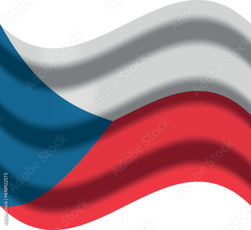 czech flag with wind icon