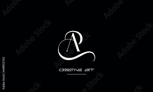 AP, PA, A, P abstract letters logo monogram