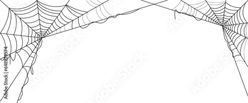 Tablou canvas Spider web vector illustration