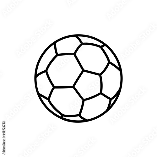 Football  soccer  ball line icon