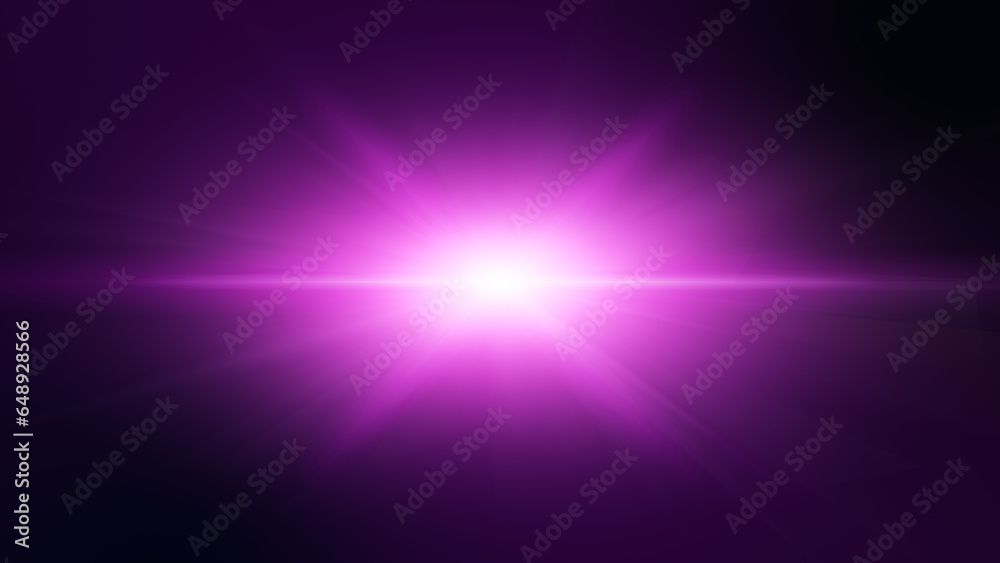 Pink purple optical shine light lens flares flickering rotation animation background. - obrazy, fototapety, plakaty 