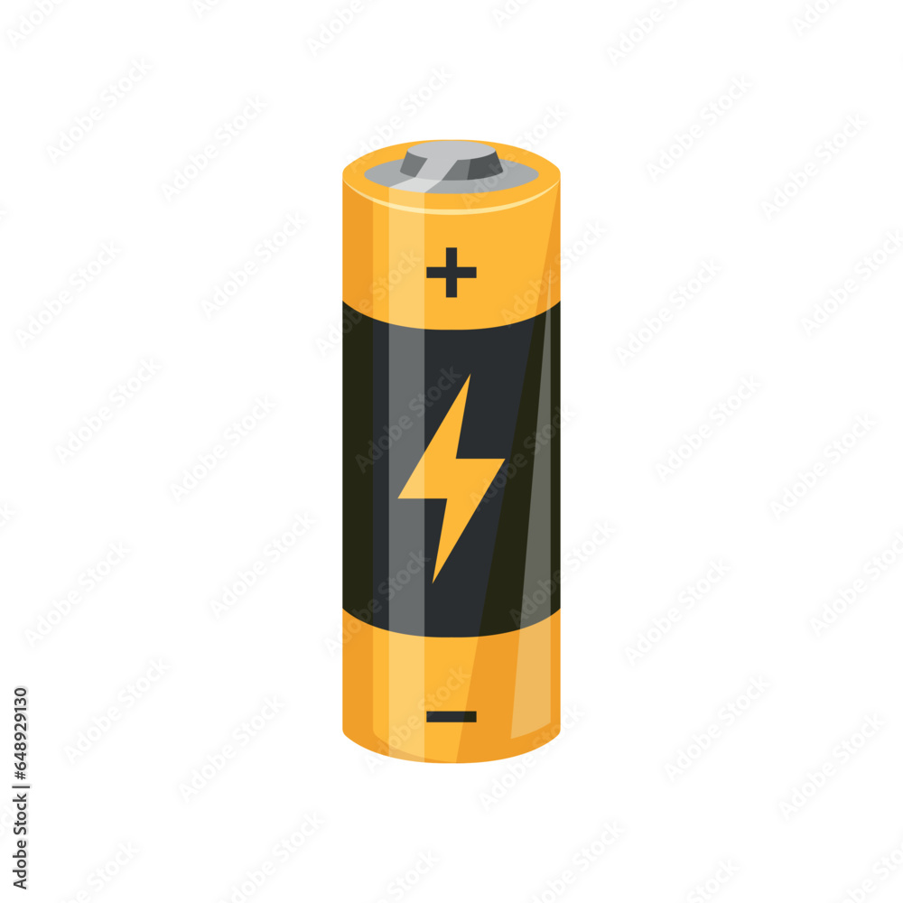 Realistic alkaline battery set icon in flat style. Diffrent size accumulator vector illustration on isolated background. Accumulator recharge sign business concept. Realistic alkaline battery set icon in flat style. Diffrent size accumulator vector illustration on isolated background. Accumulator recharge sign business concept.