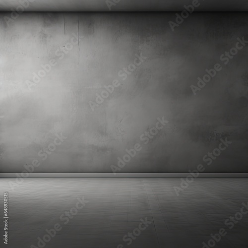 Simple gray background, empty room for design