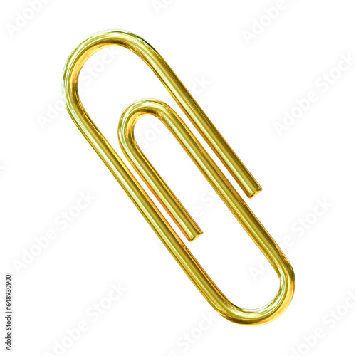 golden paper clip